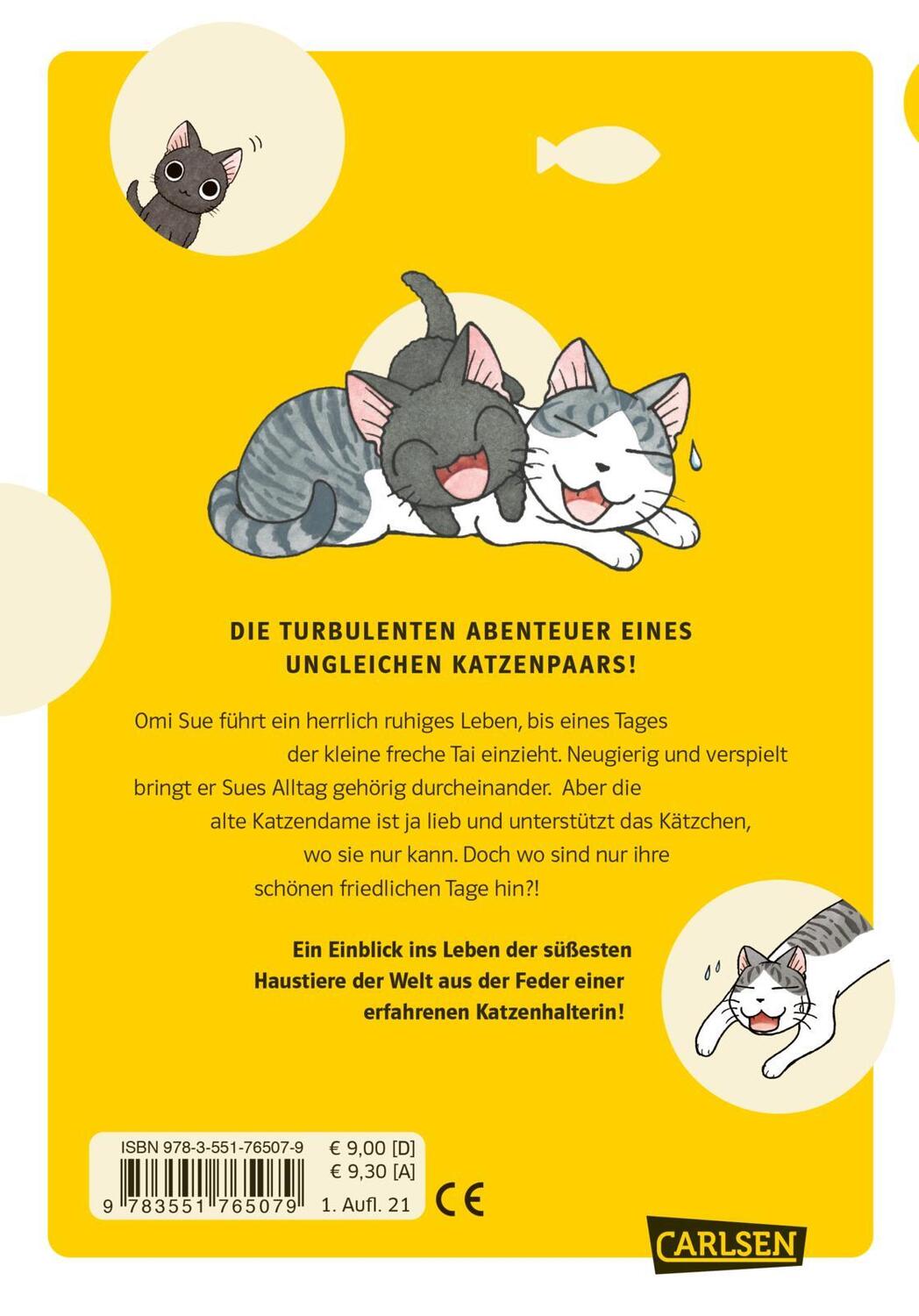 Rückseite: 9783551765079 | Kleiner Tai &amp; Omi Sue - Süße Katzenabenteuer 1 | Konami Kanata | Buch