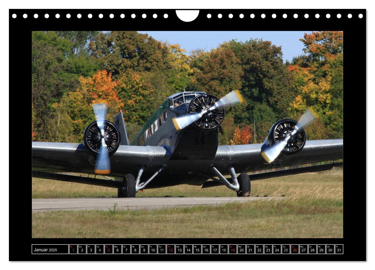 Bild: 9783435828159 | JU-AIR Ju-52 (Wandkalender 2025 DIN A4 quer), CALVENDO Monatskalender