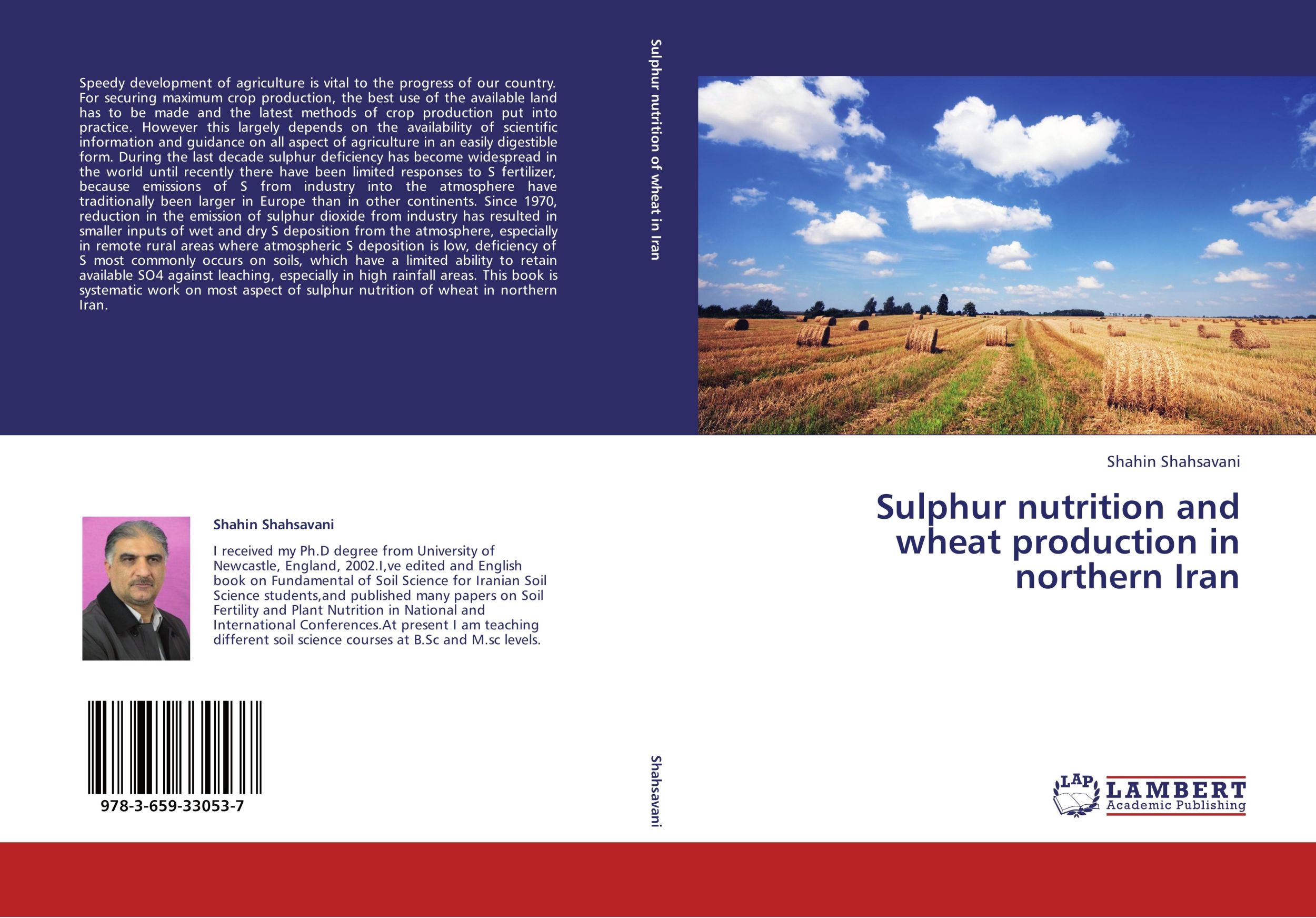 Cover: 9783659330537 | Sulphur nutrition and wheat production in northern Iran | Shahsavani