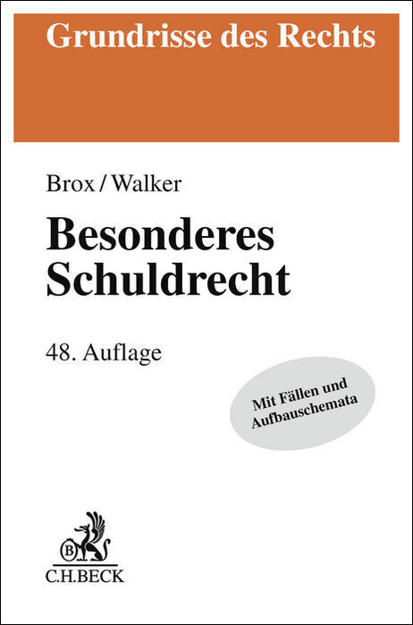 Cover: 9783406810589 | Besonderes Schuldrecht | Hans Brox (u. a.) | Taschenbuch | XL | 2024