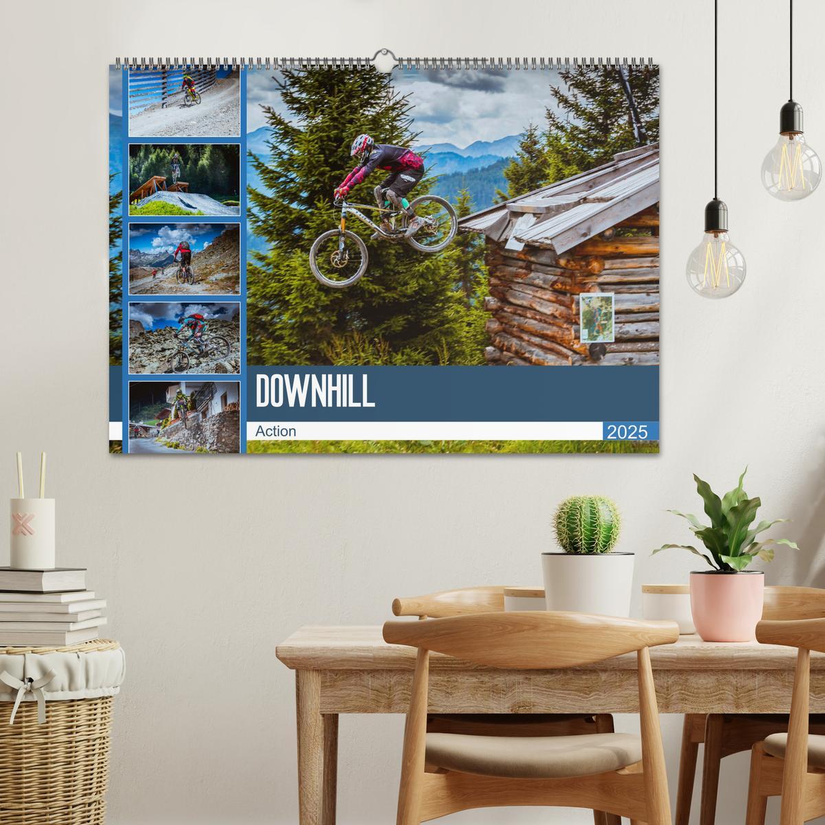 Bild: 9783435433452 | Downhill Action (Wandkalender 2025 DIN A2 quer), CALVENDO...