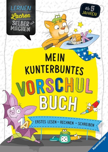 Cover: 9783473416332 | Mein kunterbuntes Vorschulbuch | Erstes Lesen - Rechnen - Schreiben