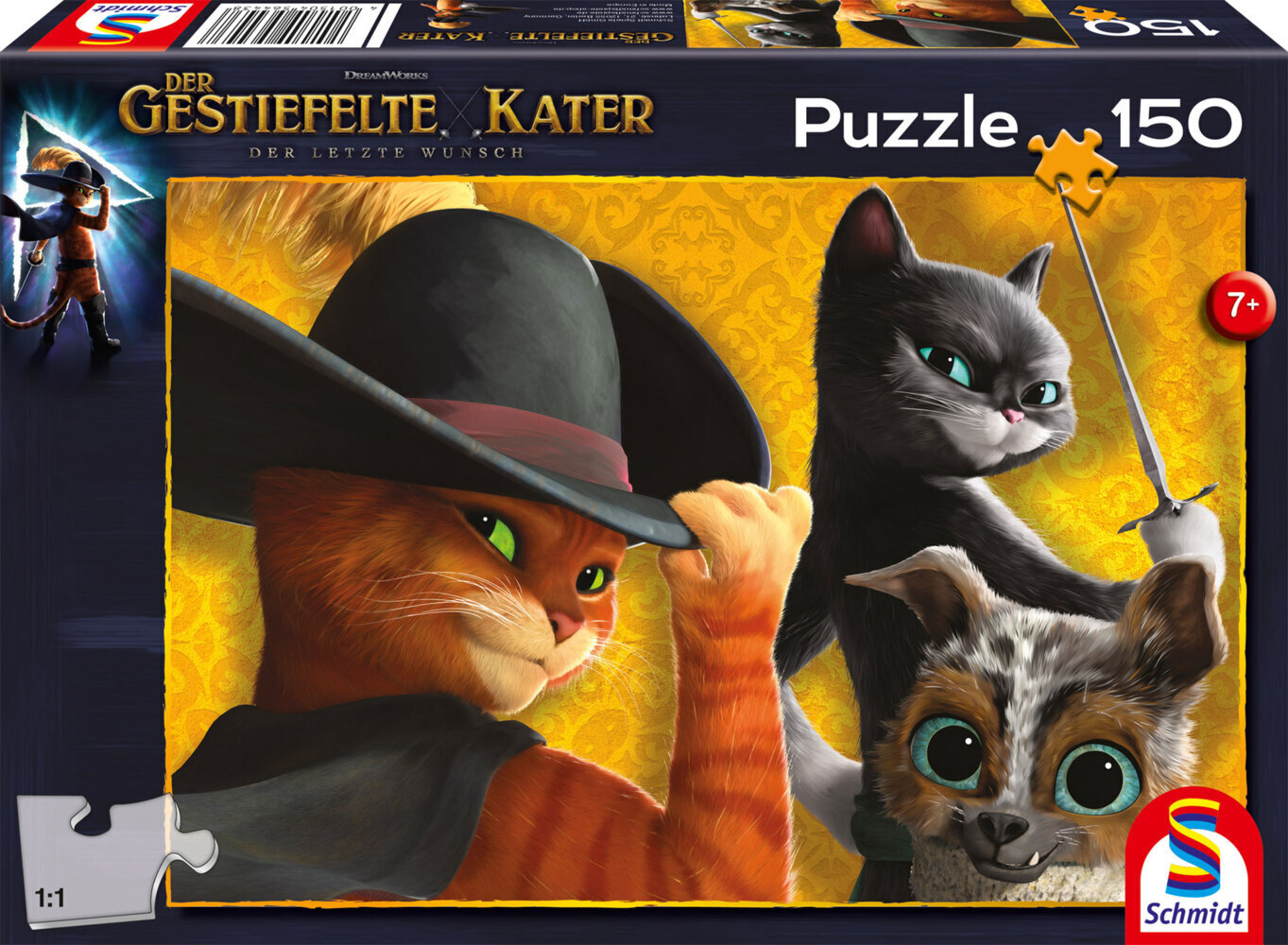 Cover: 4001504564438 | Der Gestiefelte Kater und seine Freunde, 150 Teile | Spiel | Deutsch