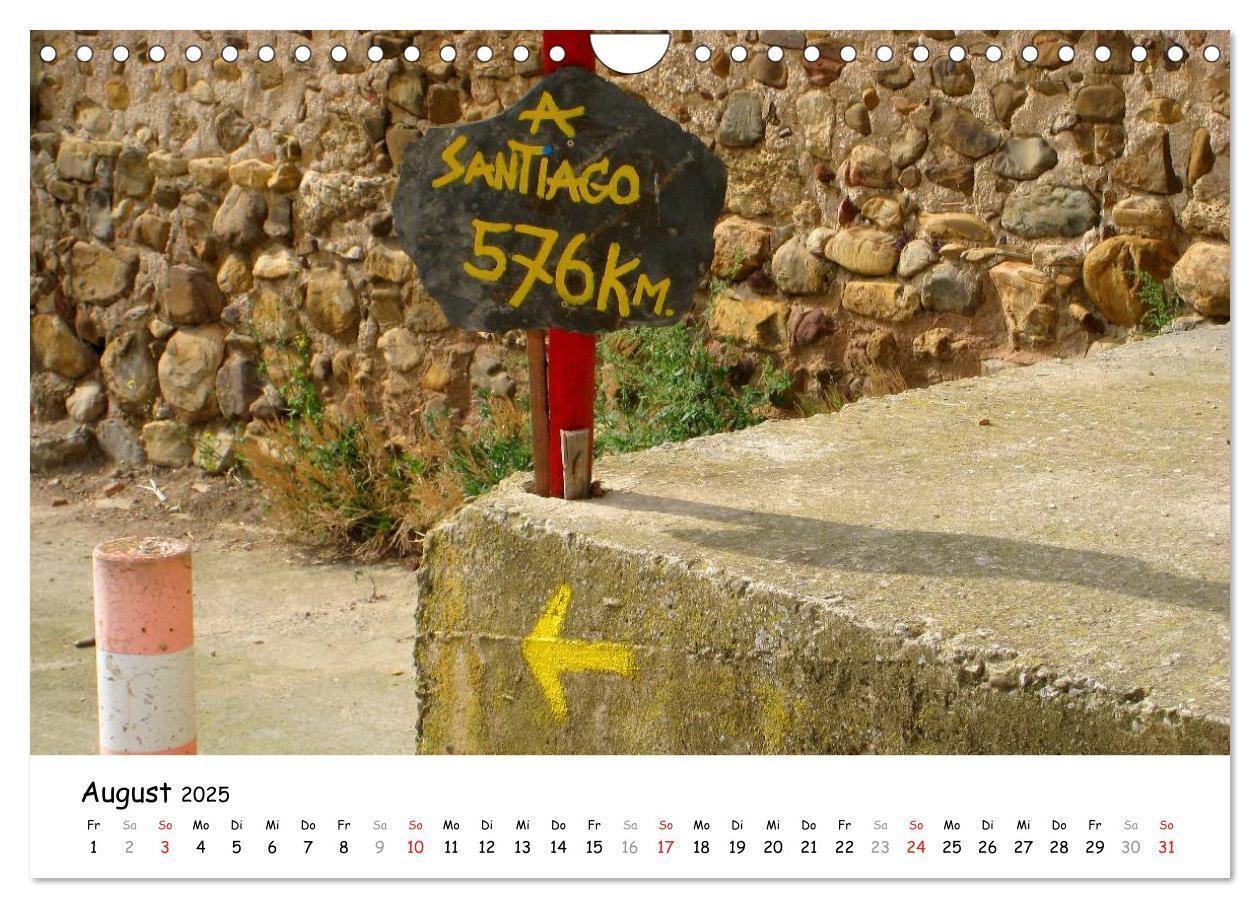 Bild: 9783435634439 | Jakobsweg - Camino Frances (Wandkalender 2025 DIN A4 quer),...