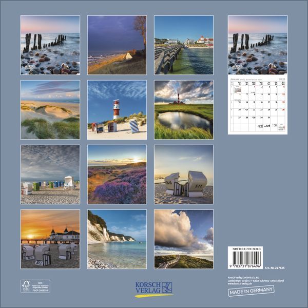 Bild: 9783731876496 | Meerblicke - Nord- und Ostsee 2025 | Korsch Verlag | Kalender | 13 S.