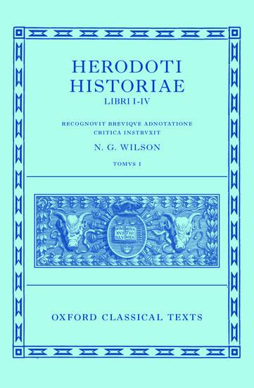 Cover: 9780199560707 | Herodoti Historiae | Libri I-IV | N G Wilson | Buch | Englisch | 2015