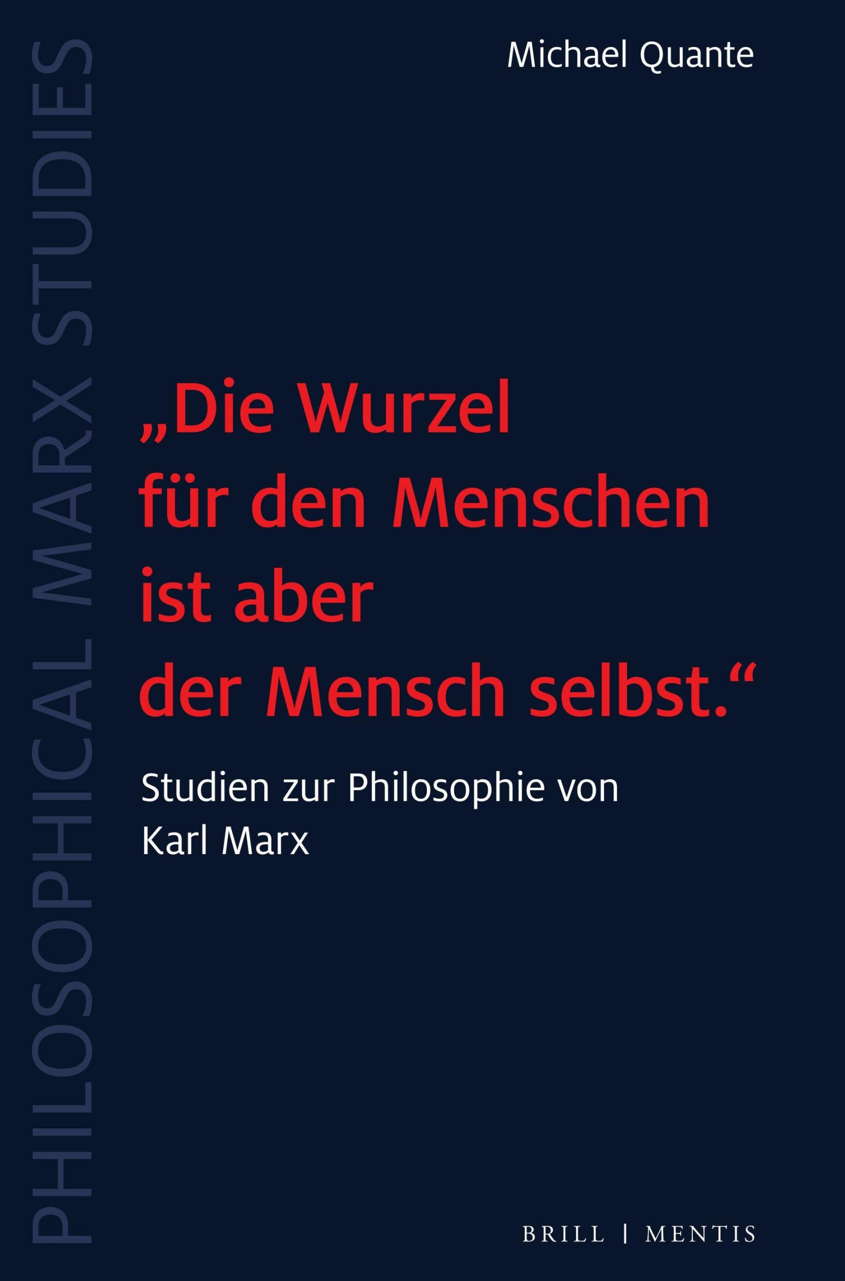 Cover: 9783957433169 | "Die Wurzel für den Menschen ist aber der Mensch selbst." | Quante