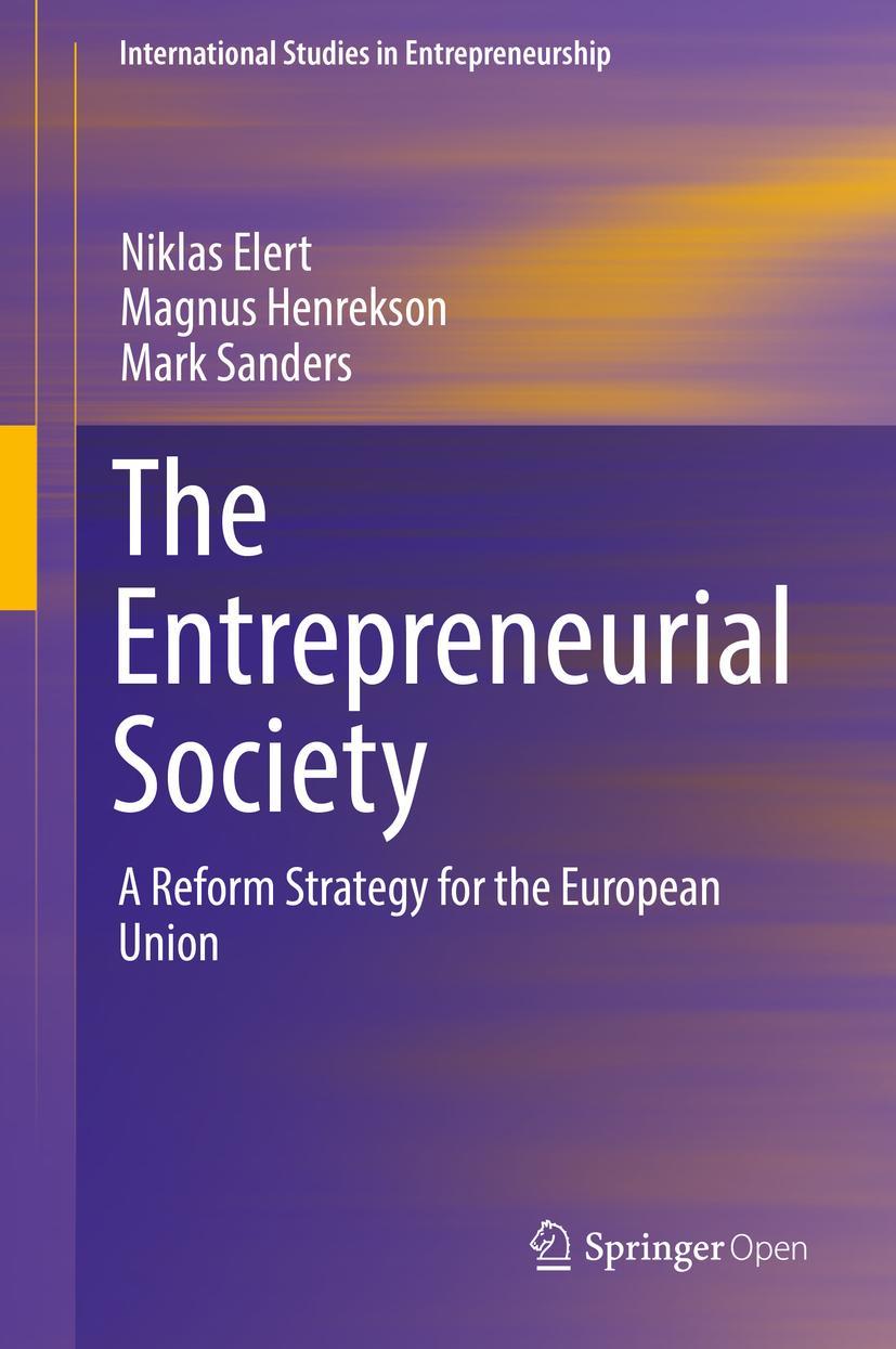 Cover: 9783662595886 | The Entrepreneurial Society | A Reform Strategy for the European Union