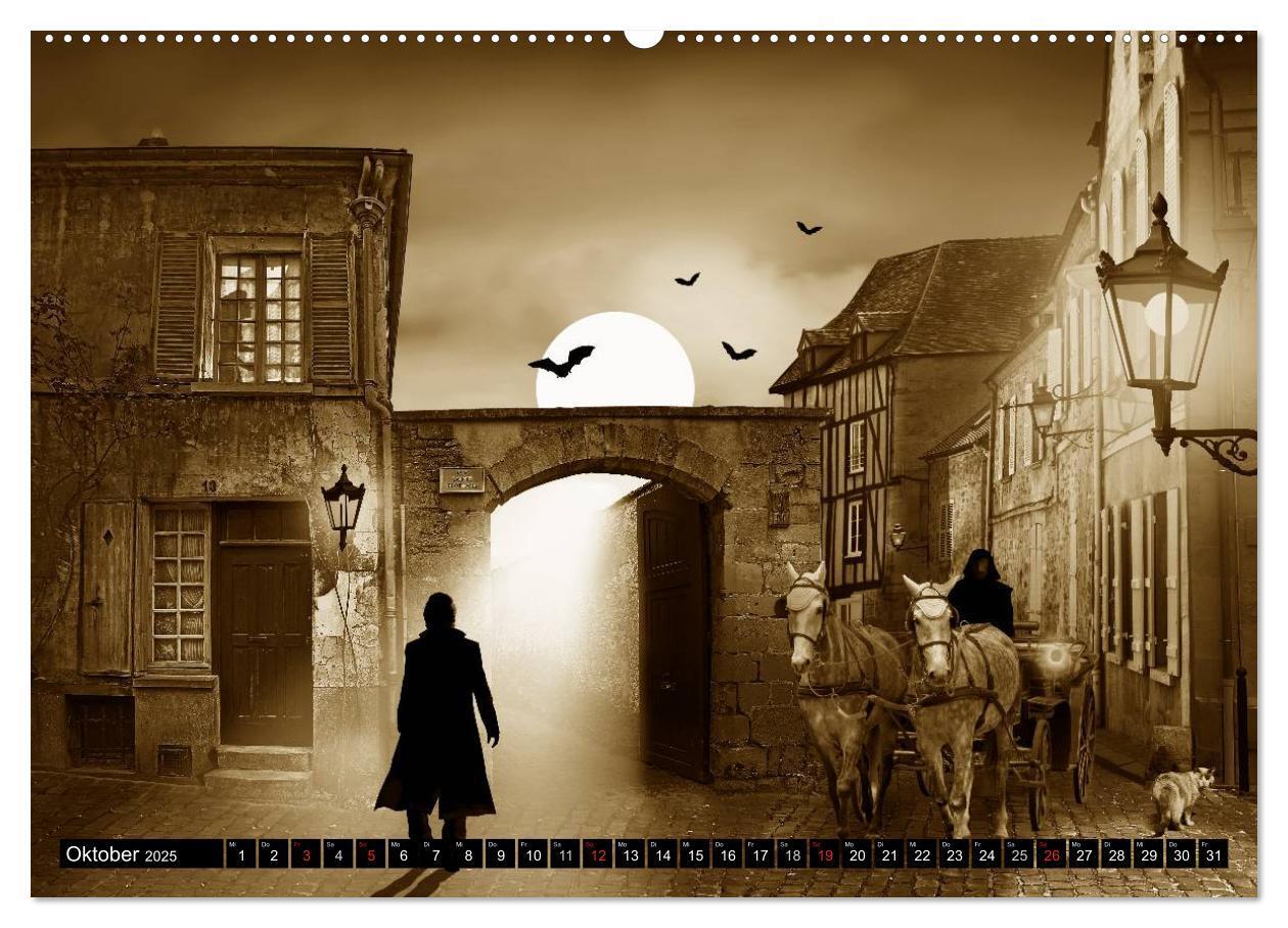 Bild: 9783435680108 | Nostalgie in Sepia (Wandkalender 2025 DIN A2 quer), CALVENDO...