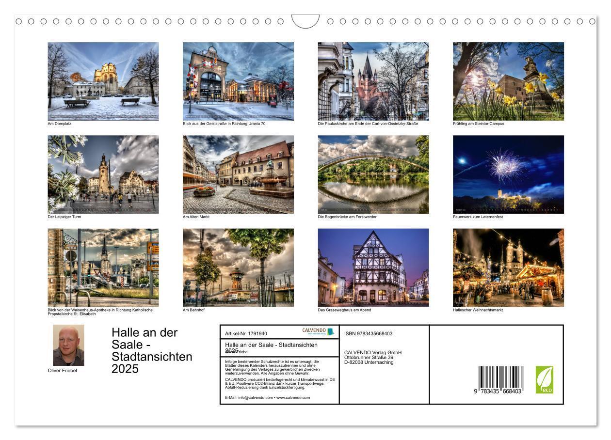 Bild: 9783435668403 | Halle an der Saale - Stadtansichten 2025 (Wandkalender 2025 DIN A3...