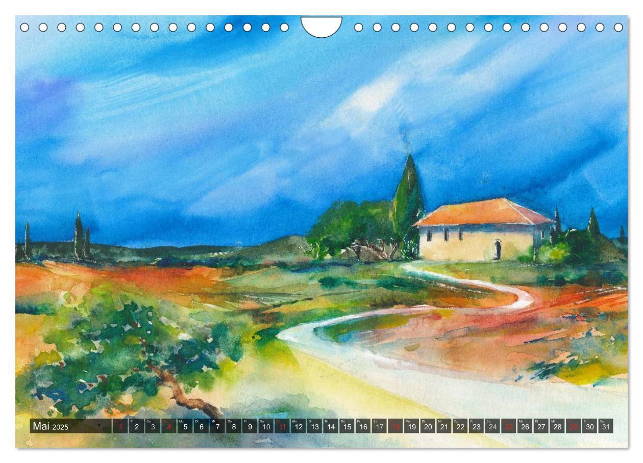 Bild: 9783435482474 | Landschaft in Aquarell (Wandkalender 2025 DIN A4 quer), CALVENDO...