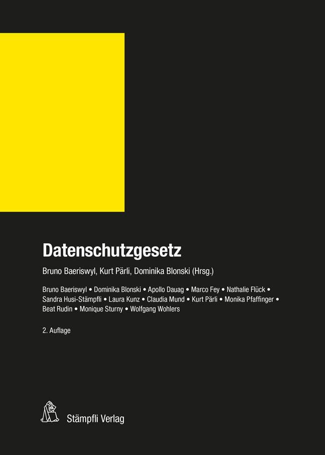 Cover: 9783727242830 | Datenschutzgesetz (DSG) | Bruno Baeriswyl (u. a.) | Buch | L | Deutsch