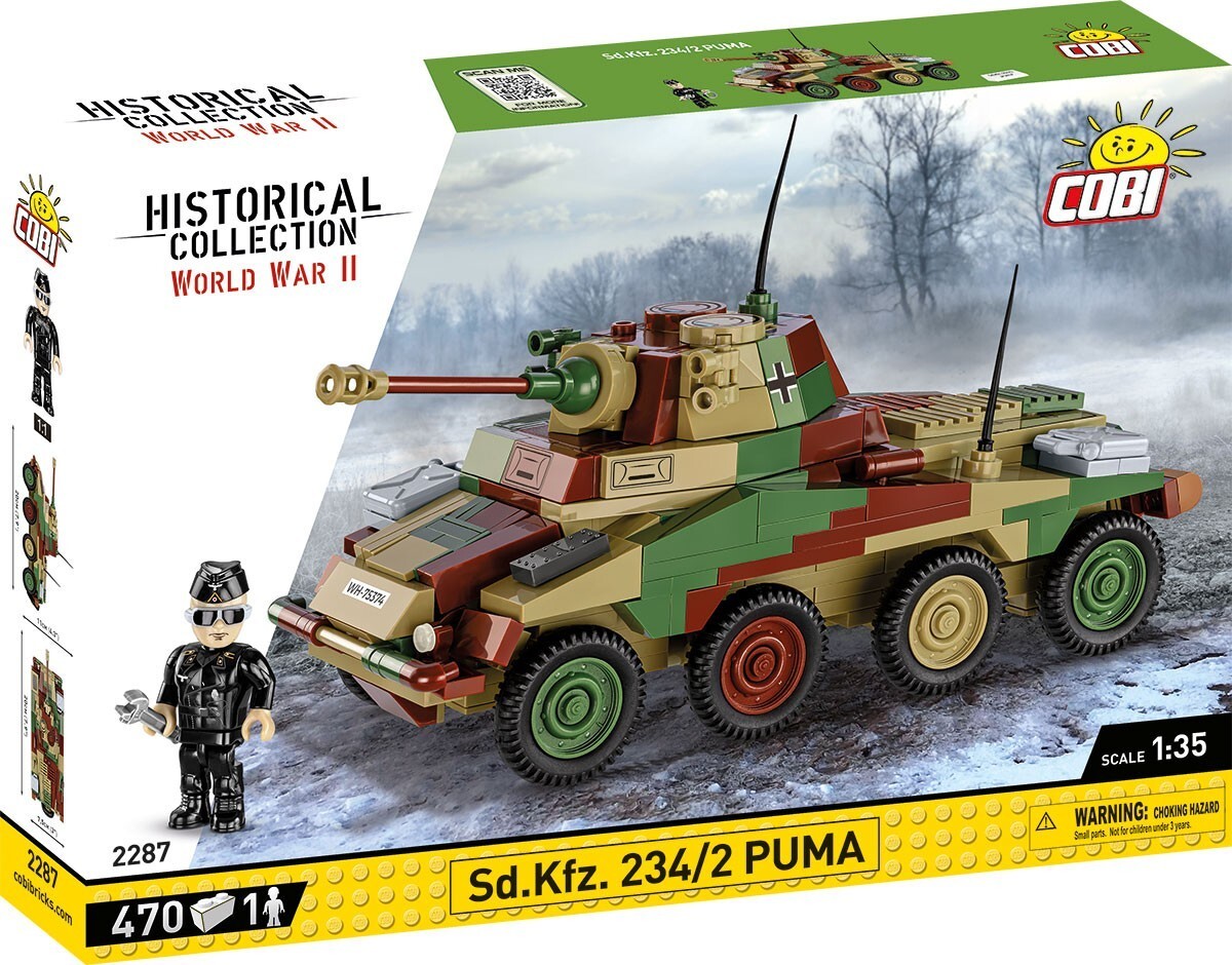 Cover: 5902251022877 | COBI Historical Collection 2287 - Sd.Kfz. 234/2 PUMA, WWII, Panzer,...