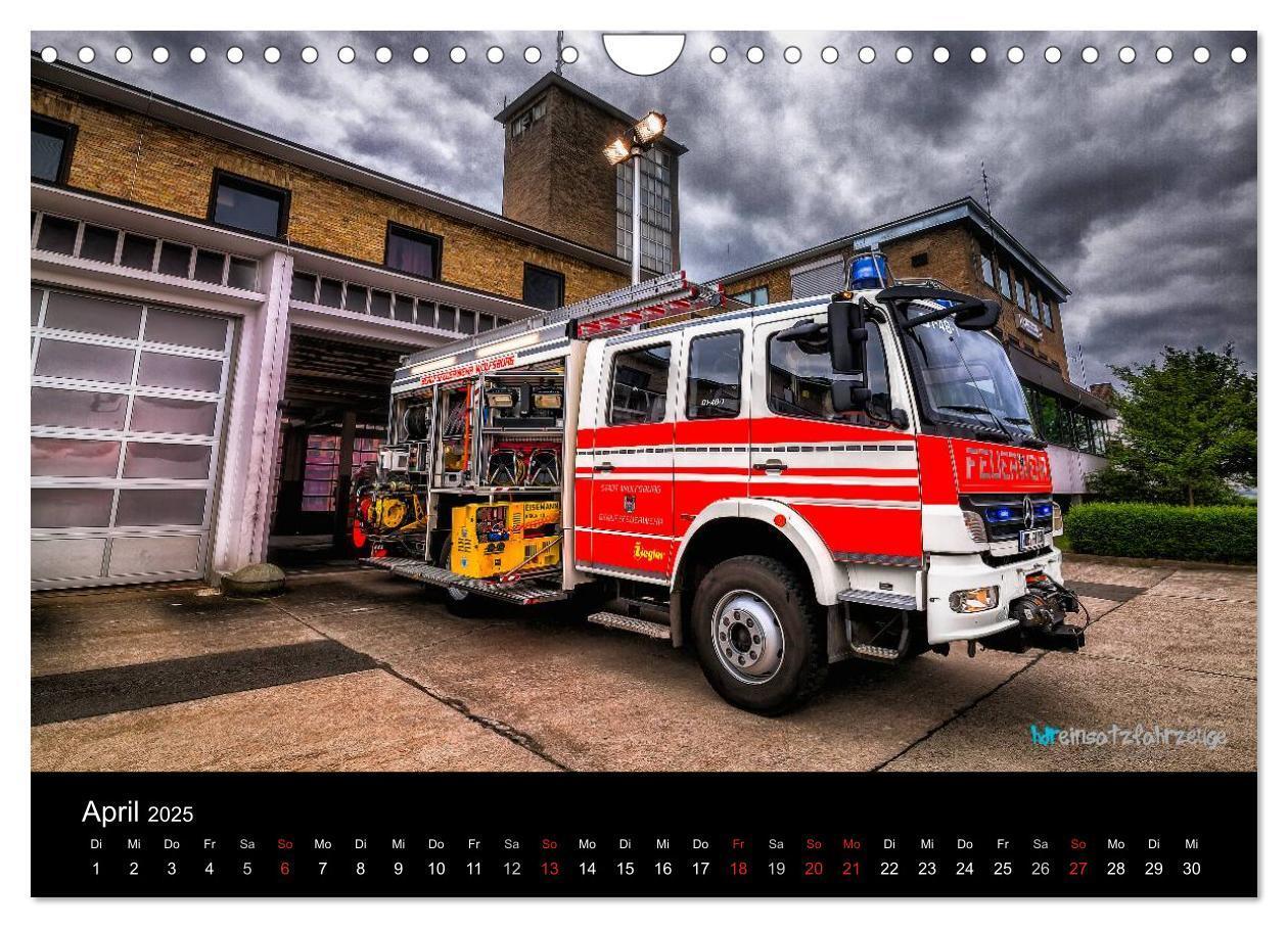 Bild: 9783435636570 | Einsatzfahrzeuge der Feuerwehr (Wandkalender 2025 DIN A4 quer),...