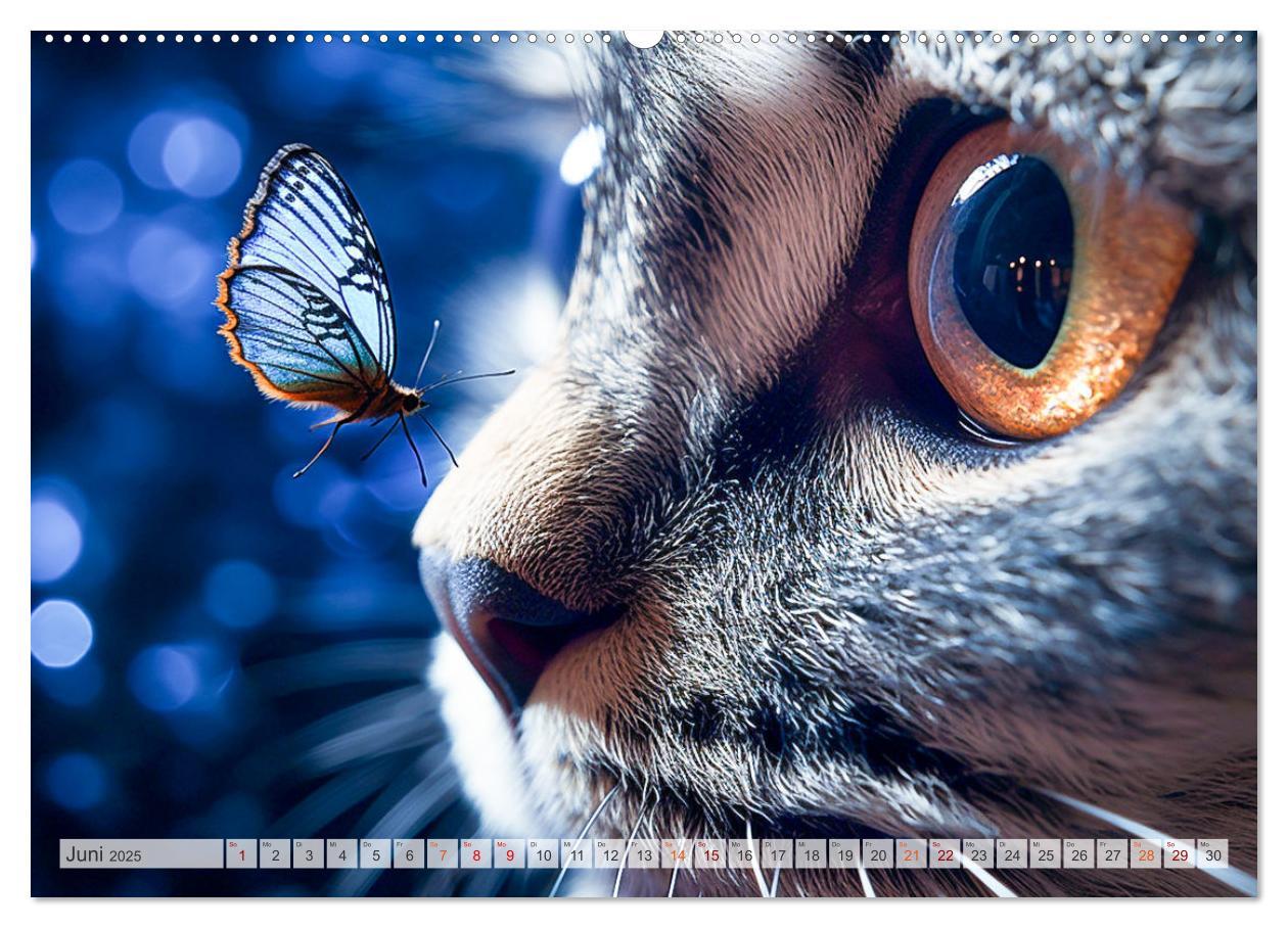 Bild: 9783383862618 | Die Katze und der Schmetterling (Wandkalender 2025 DIN A2 quer),...