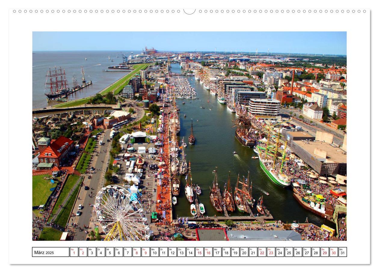 Bild: 9783435580378 | Windjammer - Bremerhaven (Wandkalender 2025 DIN A2 quer), CALVENDO...