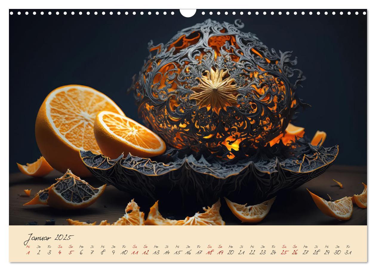 Bild: 9783383891045 | Gothic Food (Wandkalender 2025 DIN A3 quer), CALVENDO Monatskalender