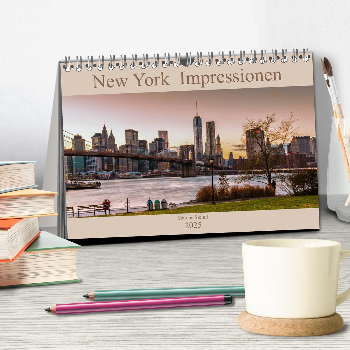 Bild: 9783435412792 | New York Impressionen 2025 (Tischkalender 2025 DIN A5 quer),...