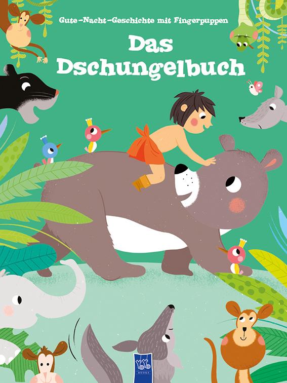 Cover: 9789463993210 | Das Dschungelbuch | Gute-Nacht-Geschichte mit Fingerpuppen | Buch