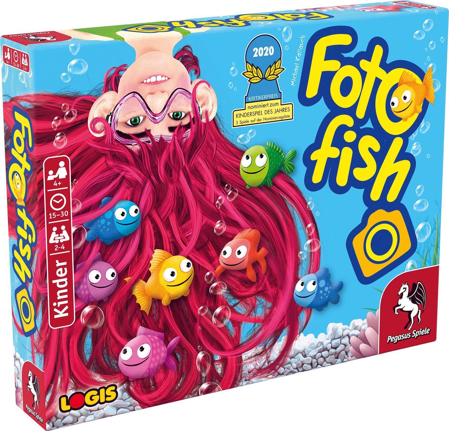 Bild: 4250231727689 | Foto Fish *Nominiert Kinderspiel des Jahres 2020* | Michael Kallauch