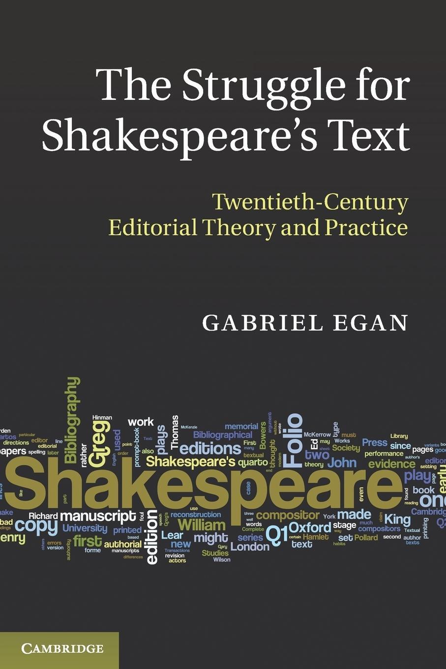 Cover: 9781107613157 | The Struggle for Shakespeare's Text | Gabriel Egan | Taschenbuch