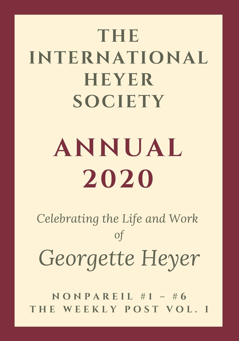 Cover: 9781925770322 | The International Heyer Society Annual 2020 | Rachel Hyland | Buch