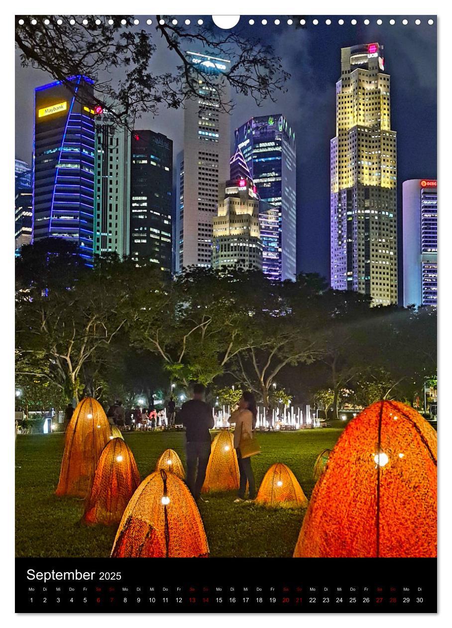 Bild: 9783457225400 | Singapur - Faszinierende Lichterwelt Marina Bay (Wandkalender 2025...