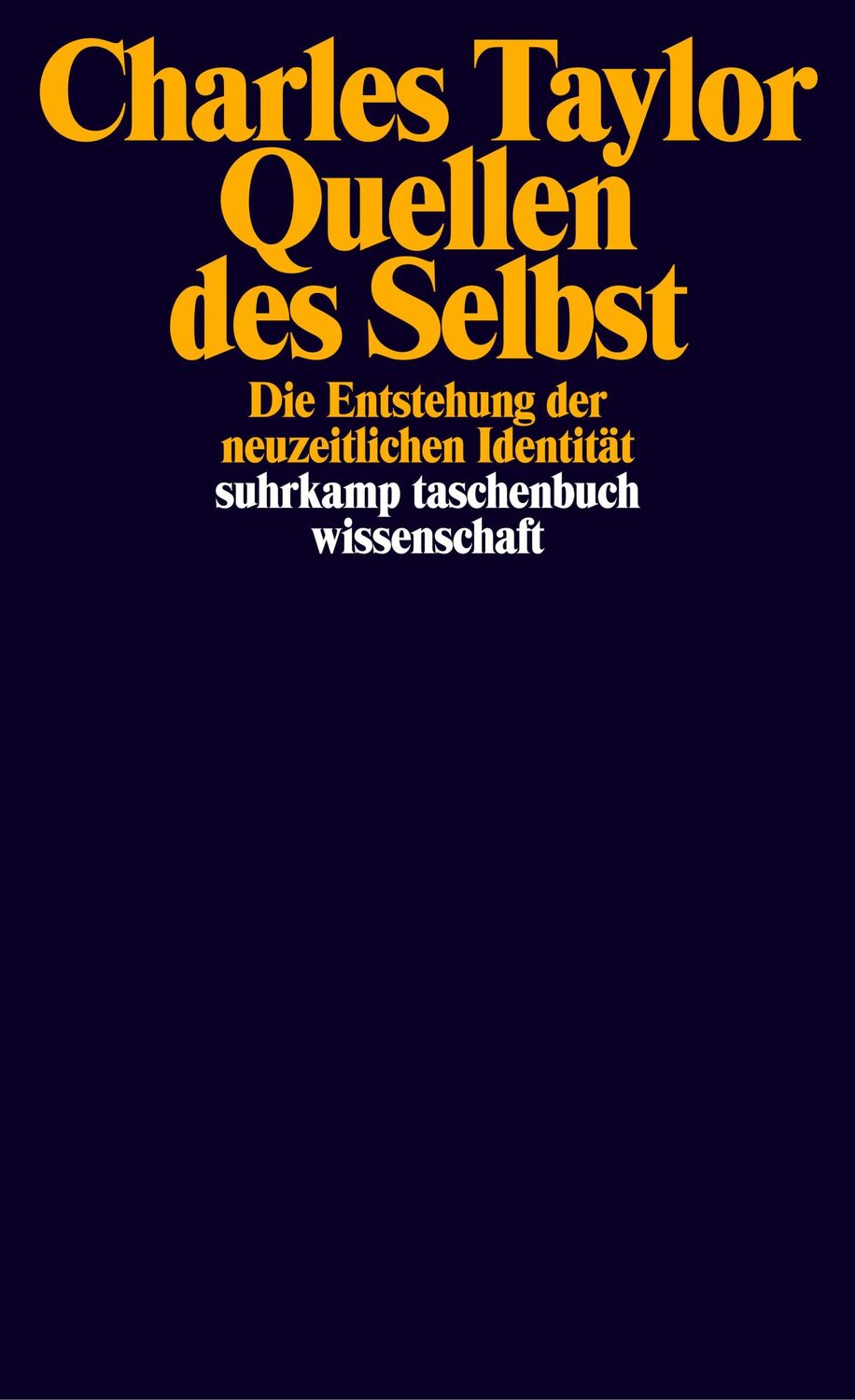 Cover: 9783518288337 | Quellen des Selbst | Die Entstehung der neuzeitlichen Identität | Buch