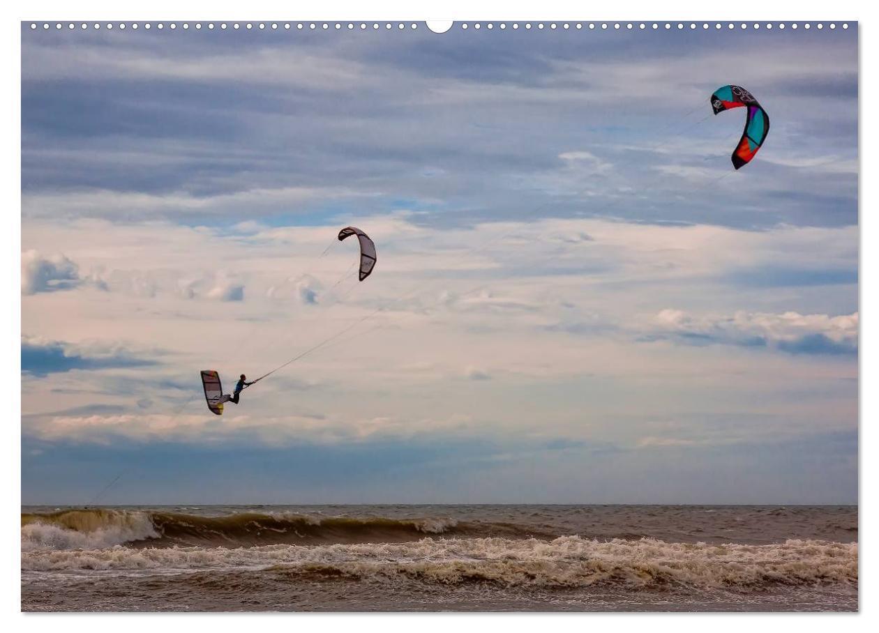 Bild: 9783435726820 | Kitesurfen - über den Wellen (Wandkalender 2025 DIN A2 quer),...