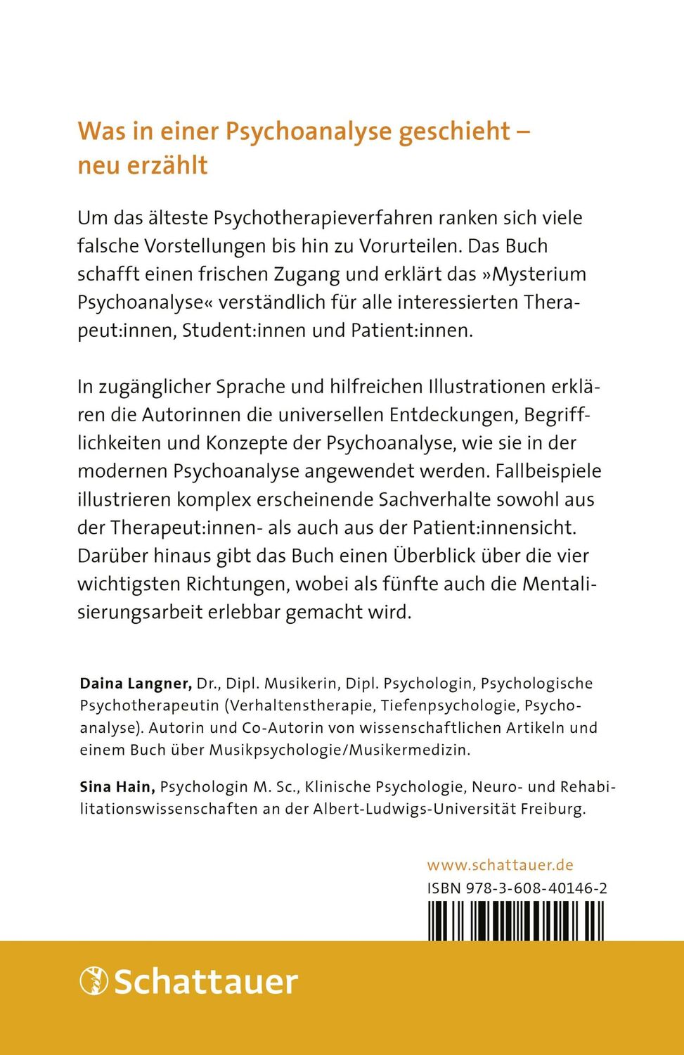 Rückseite: 9783608401462 | Psychoanalyse (griffbereit) | Daina Langner (u. a.) | Taschenbuch