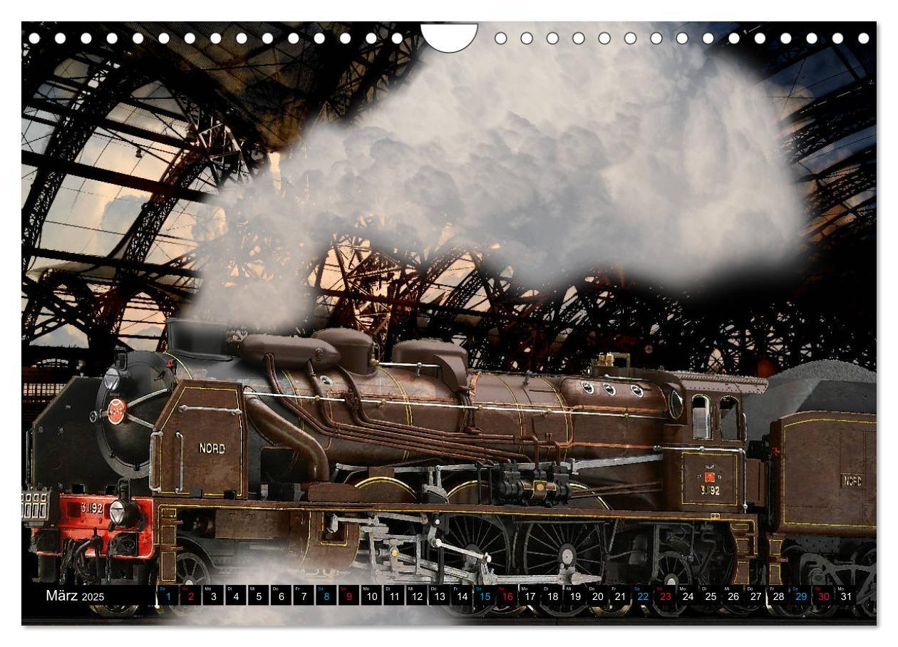 Bild: 9783435182855 | EISENBAHN - Dampf, Diesel und Strom (Wandkalender 2025 DIN A4...