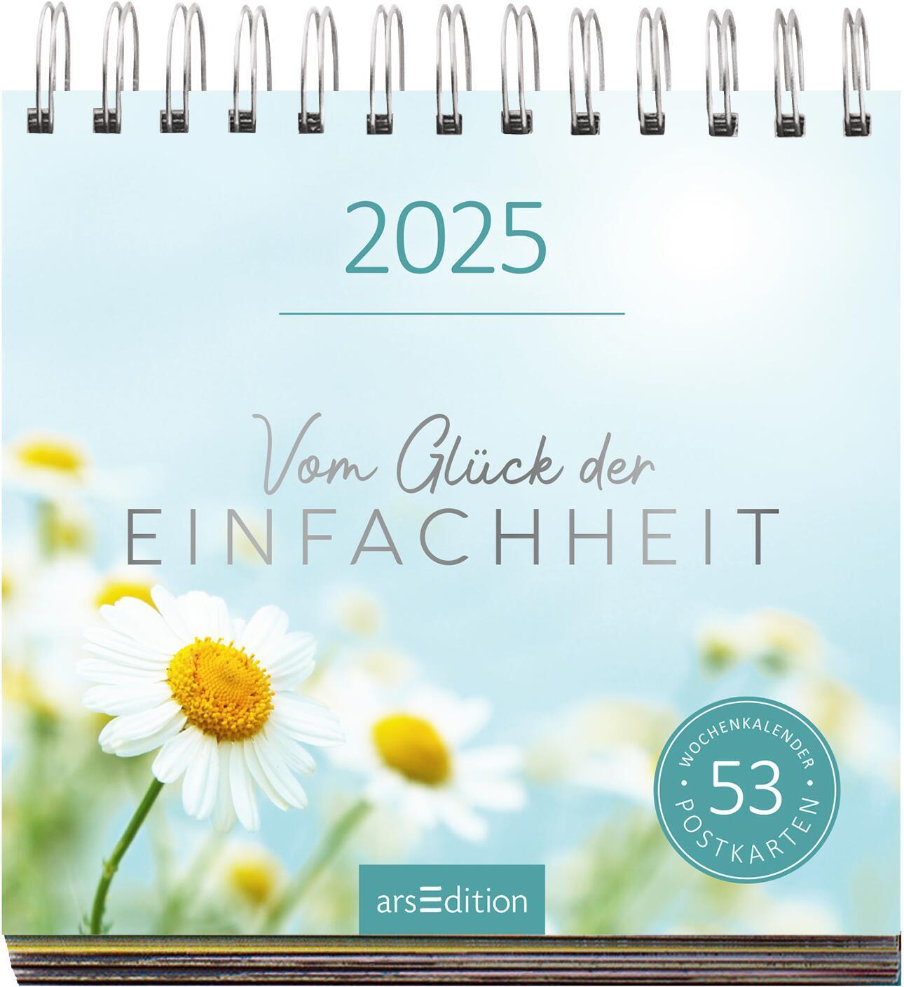 Bild: 4014489132882 | Postkartenkalender Vom Glück der Einfachheit 2025 | Kalender | 108 S.