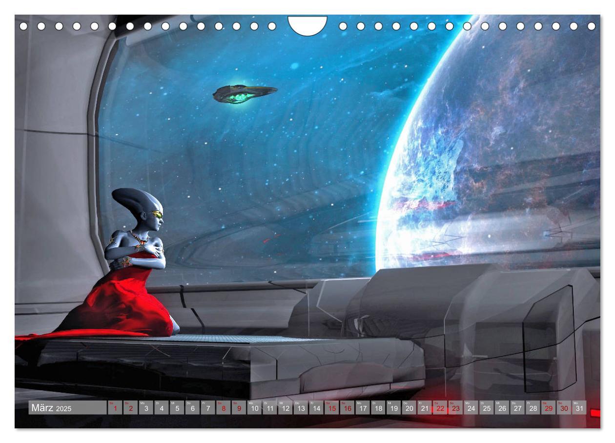 Bild: 9783435158003 | Science Fiction Visionen (Wandkalender 2025 DIN A4 quer), CALVENDO...