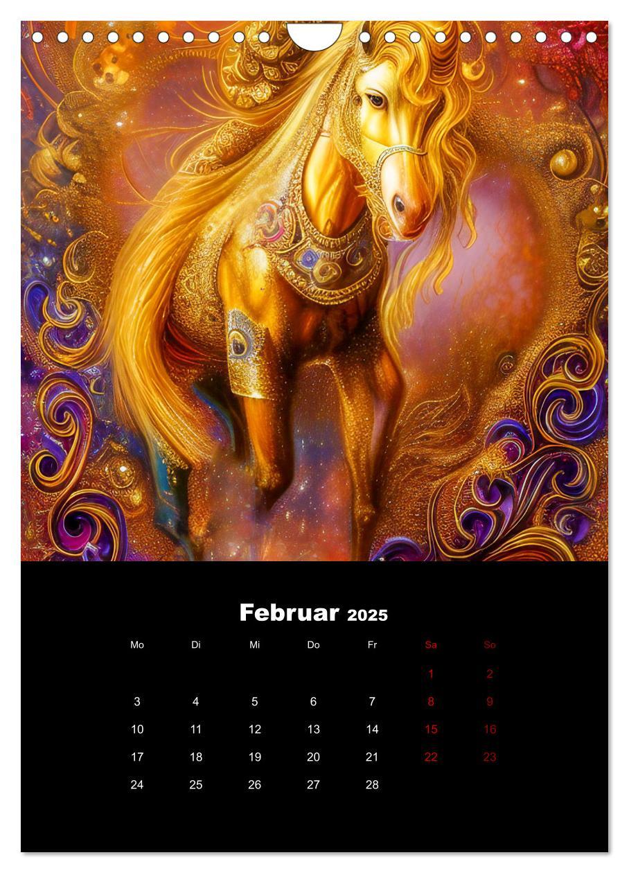 Bild: 9783435888658 | Pferde im goldenen Kleid (Wandkalender 2025 DIN A4 hoch), CALVENDO...