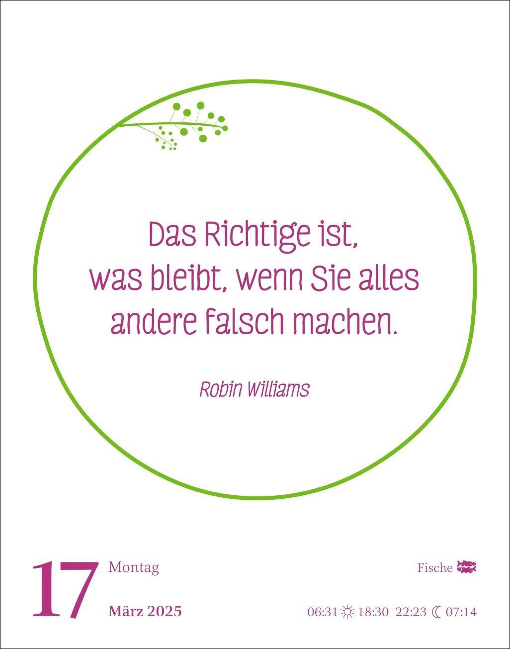 Bild: 9783840034879 | Heute ist dein Tag! Tagesabreißkalender 2025 - 313 positive Zitate...