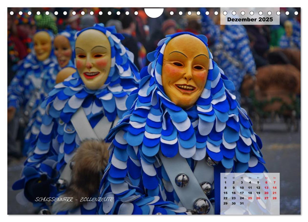 Bild: 9783435569571 | Schwäbisch alemannische Fasnet (Wandkalender 2025 DIN A4 quer),...