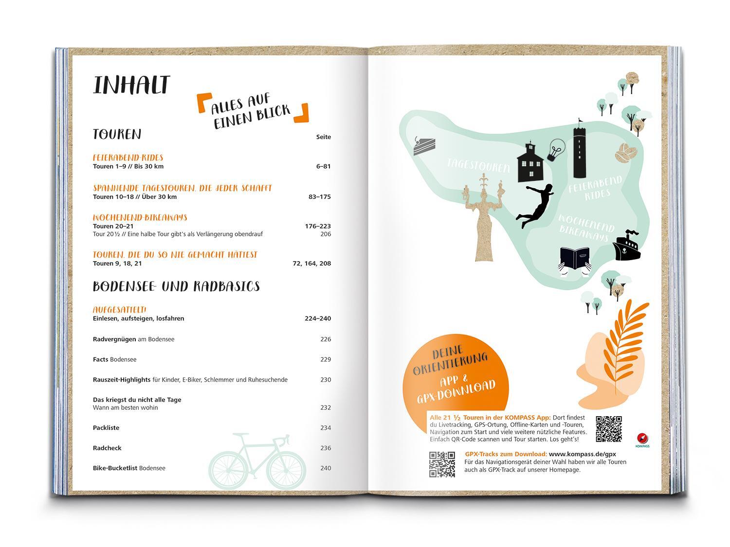 Bild: 9783991219101 | KOMPASS Radvergnügen Bodensee | Kai Glinka | Taschenbuch | 240 S.