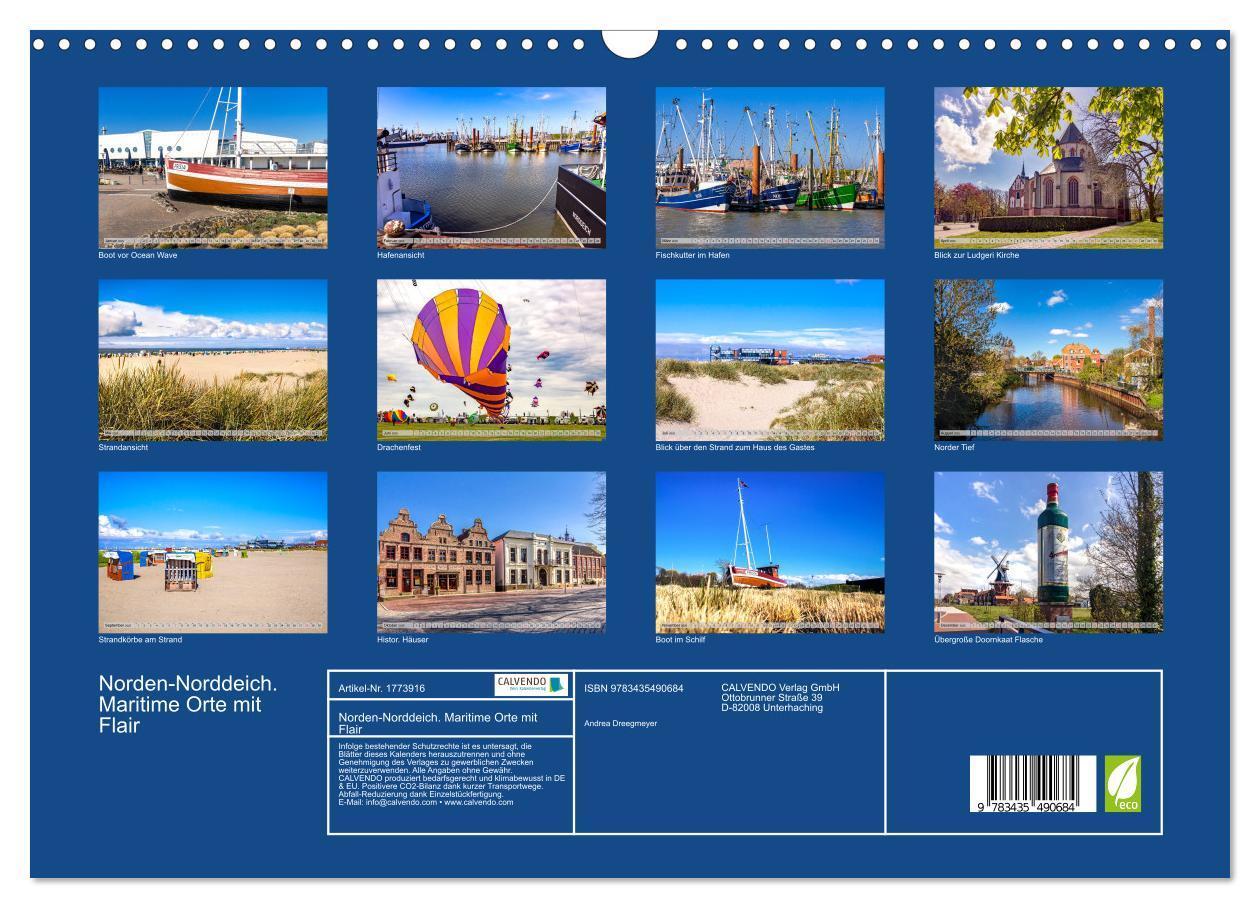 Bild: 9783435490684 | Norden-Norddeich. Maritime Orte mit Flair (Wandkalender 2025 DIN A3...