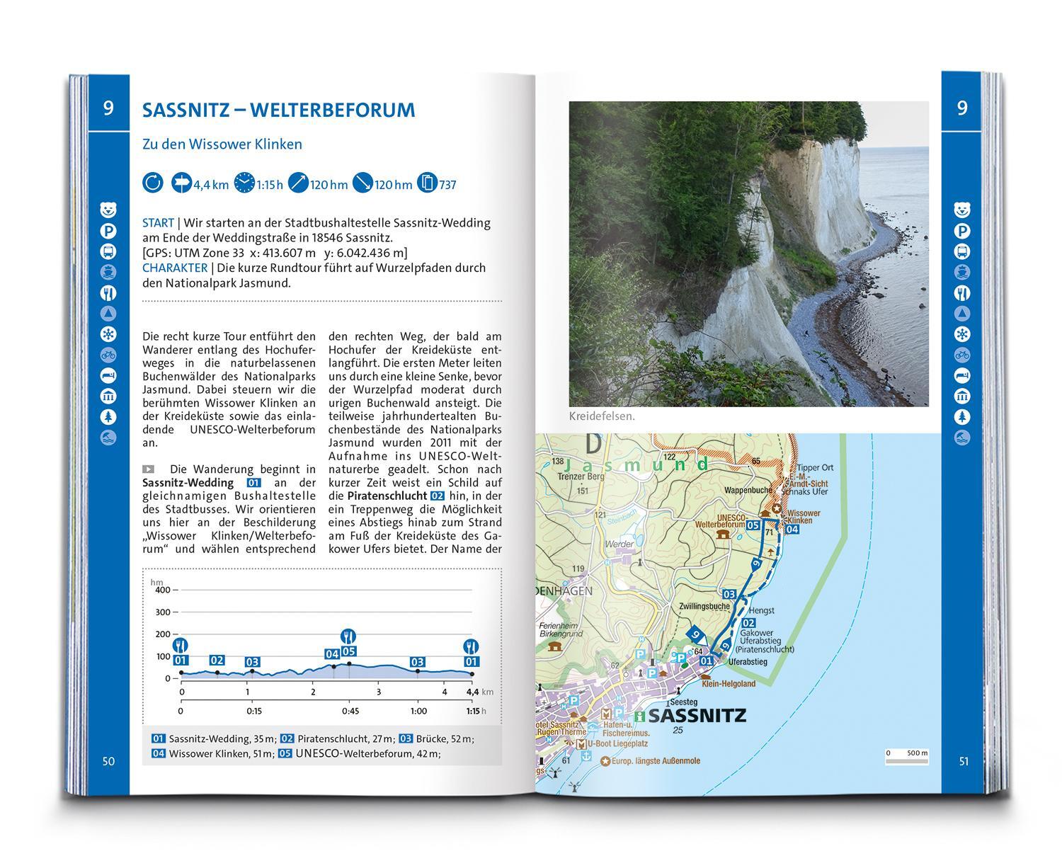 Bild: 9783991541332 | KOMPASS Wanderführer Rügen, mit Hiddensee und...