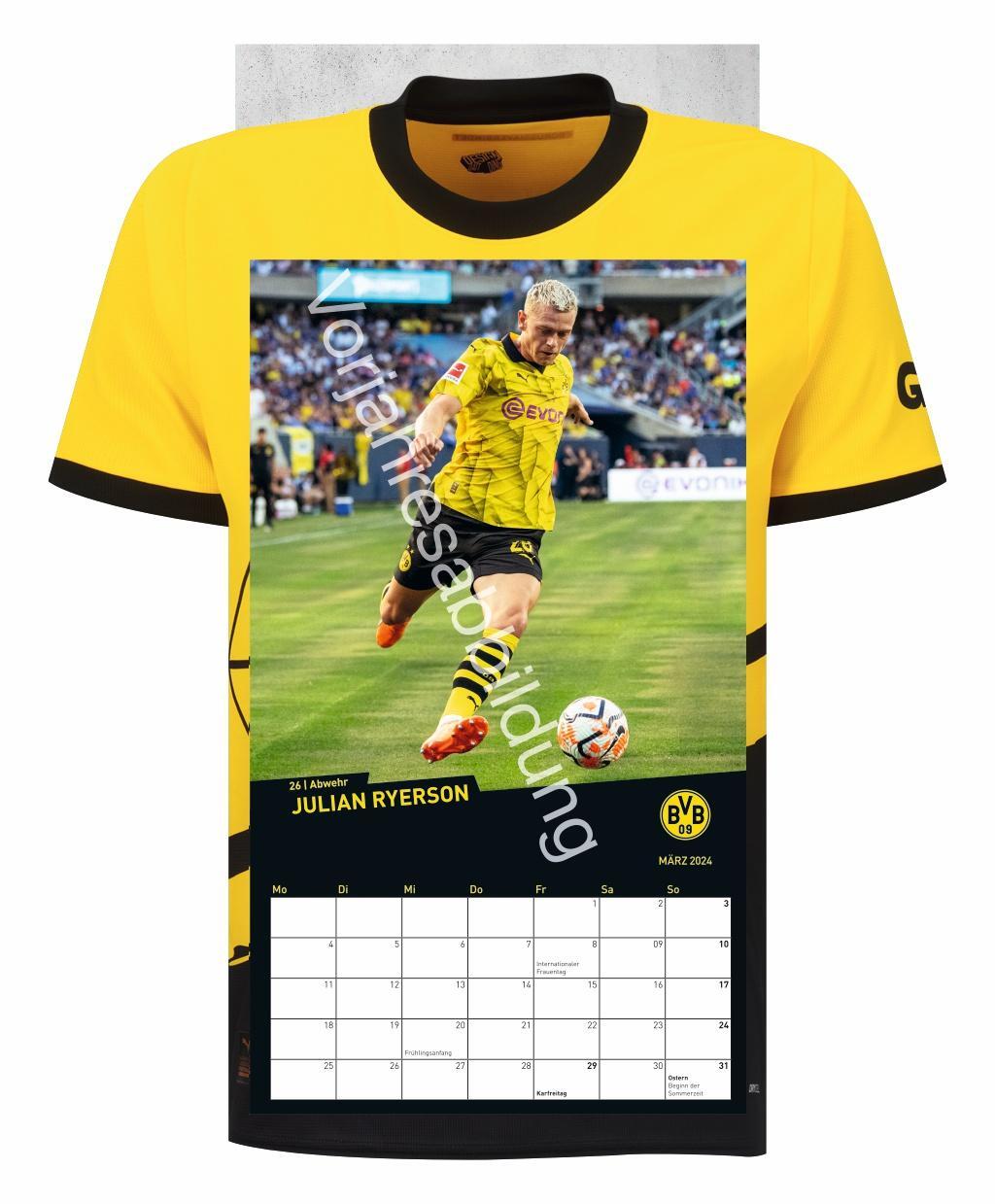 Bild: 9783756405442 | BVB Trikotkalender 2025 | Heye | Kalender | Bundesliga Kalender Heye