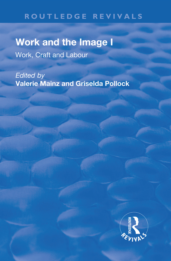 Cover: 9781138730359 | Work and the Image | Valerie Mainz (u. a.) | Taschenbuch | Englisch