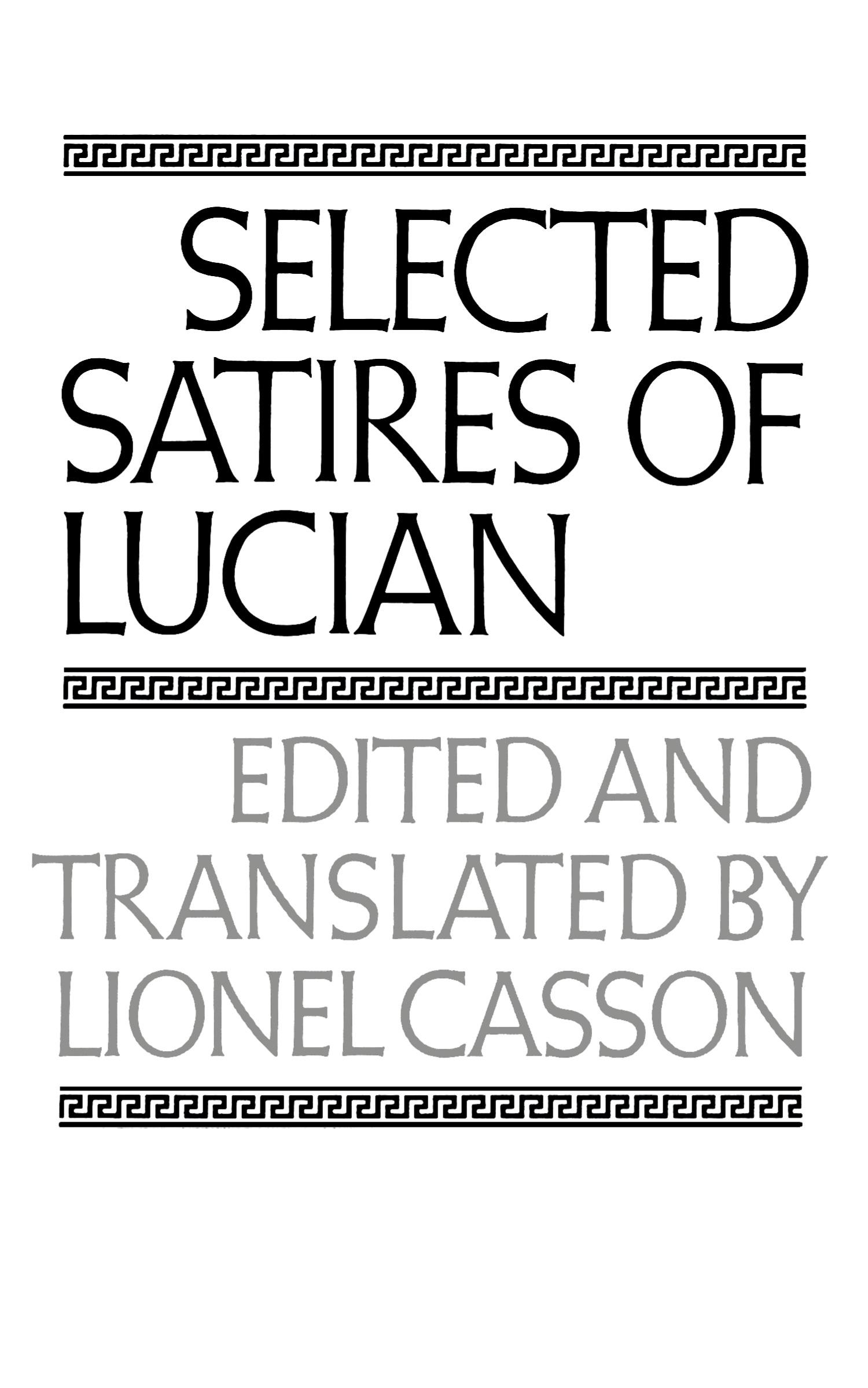 Cover: 9780393004434 | Selected Satires of Lucian | Lucian | Taschenbuch | Englisch