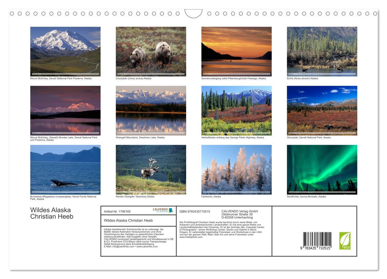 Bild: 9783435710515 | Wildes Alaska Christian Heeb (Wandkalender 2025 DIN A3 quer),...