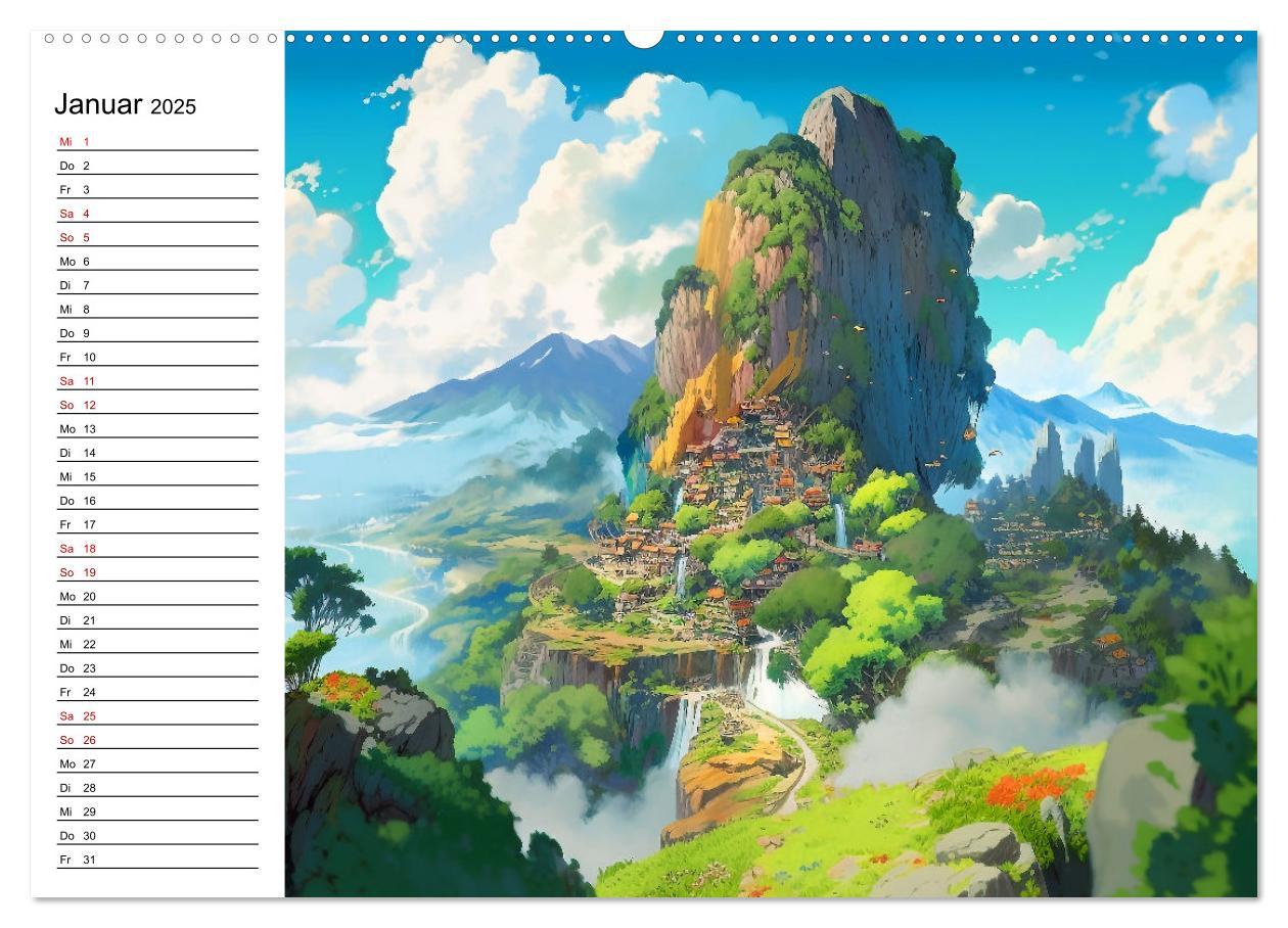 Bild: 9783383904950 | Anime Traumwelten (hochwertiger Premium Wandkalender 2025 DIN A2...