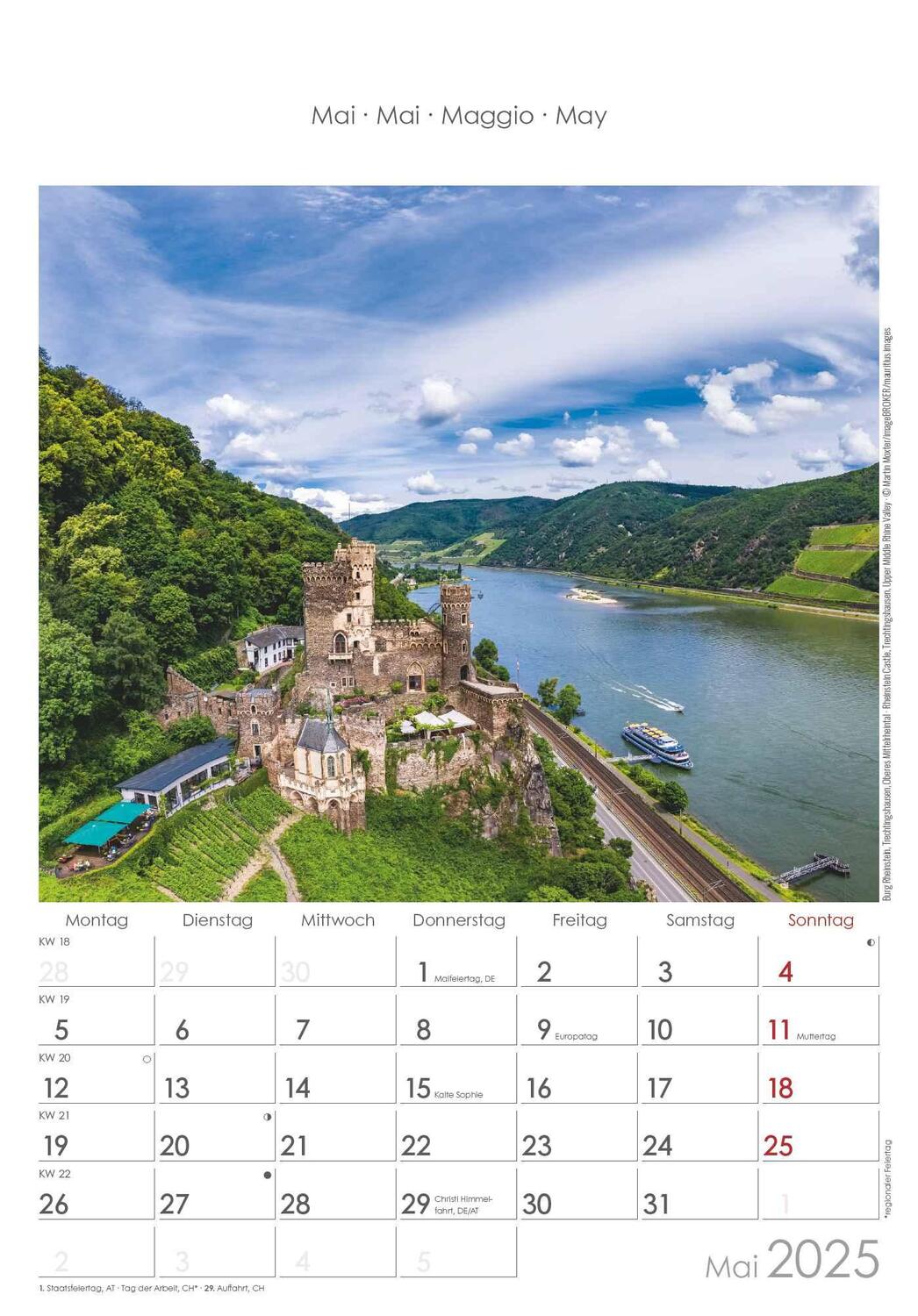 Bild: 4251732343200 | Rheinland-Pfalz 2025 - Bild-Kalender 23,7x34 cm - Regional-Kalender...