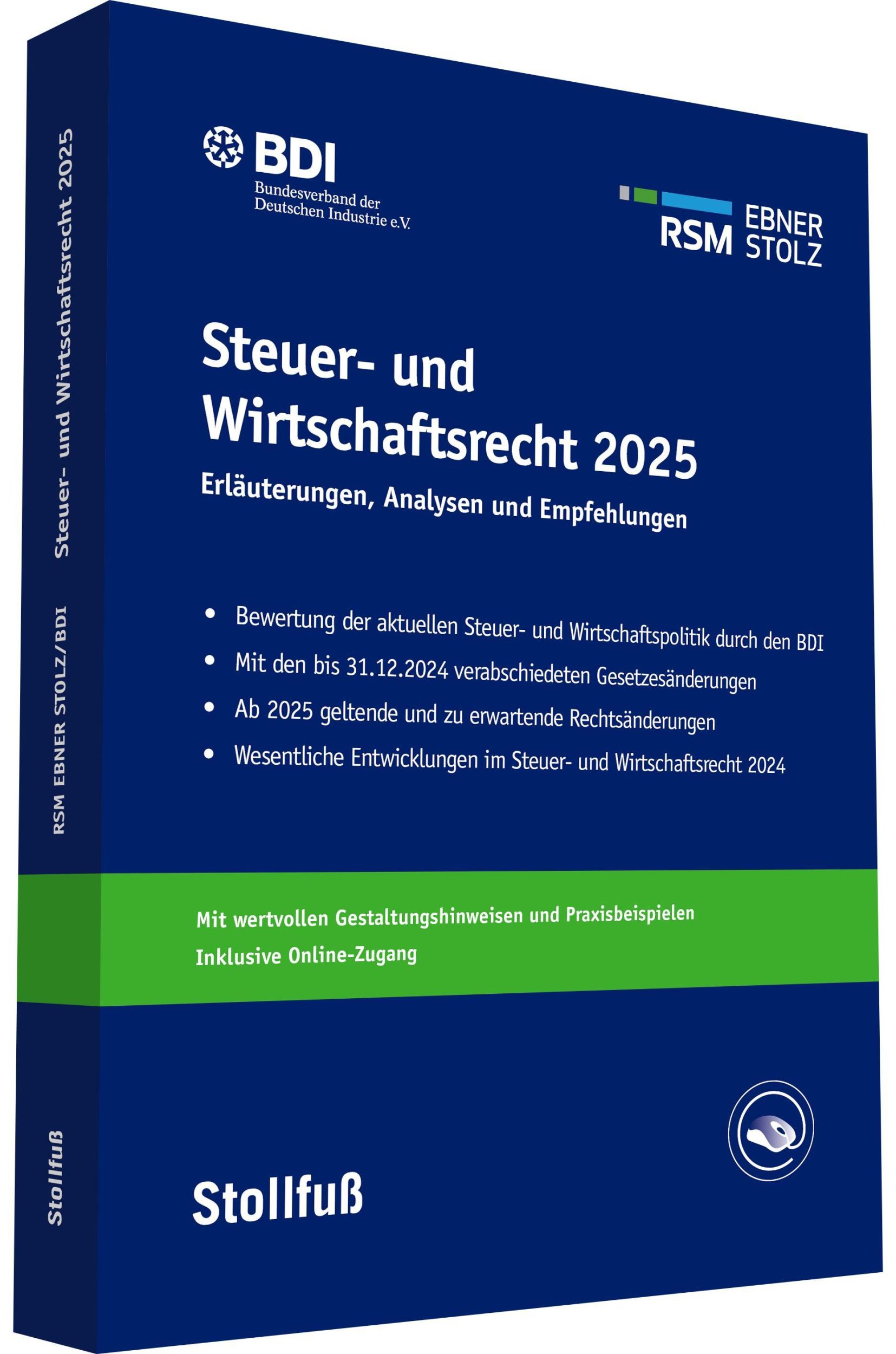 Cover: 9783083184614 | Steuer- und Wirtschaftsrecht 2025 | Bdi (u. a.) | Taschenbuch | 464 S.