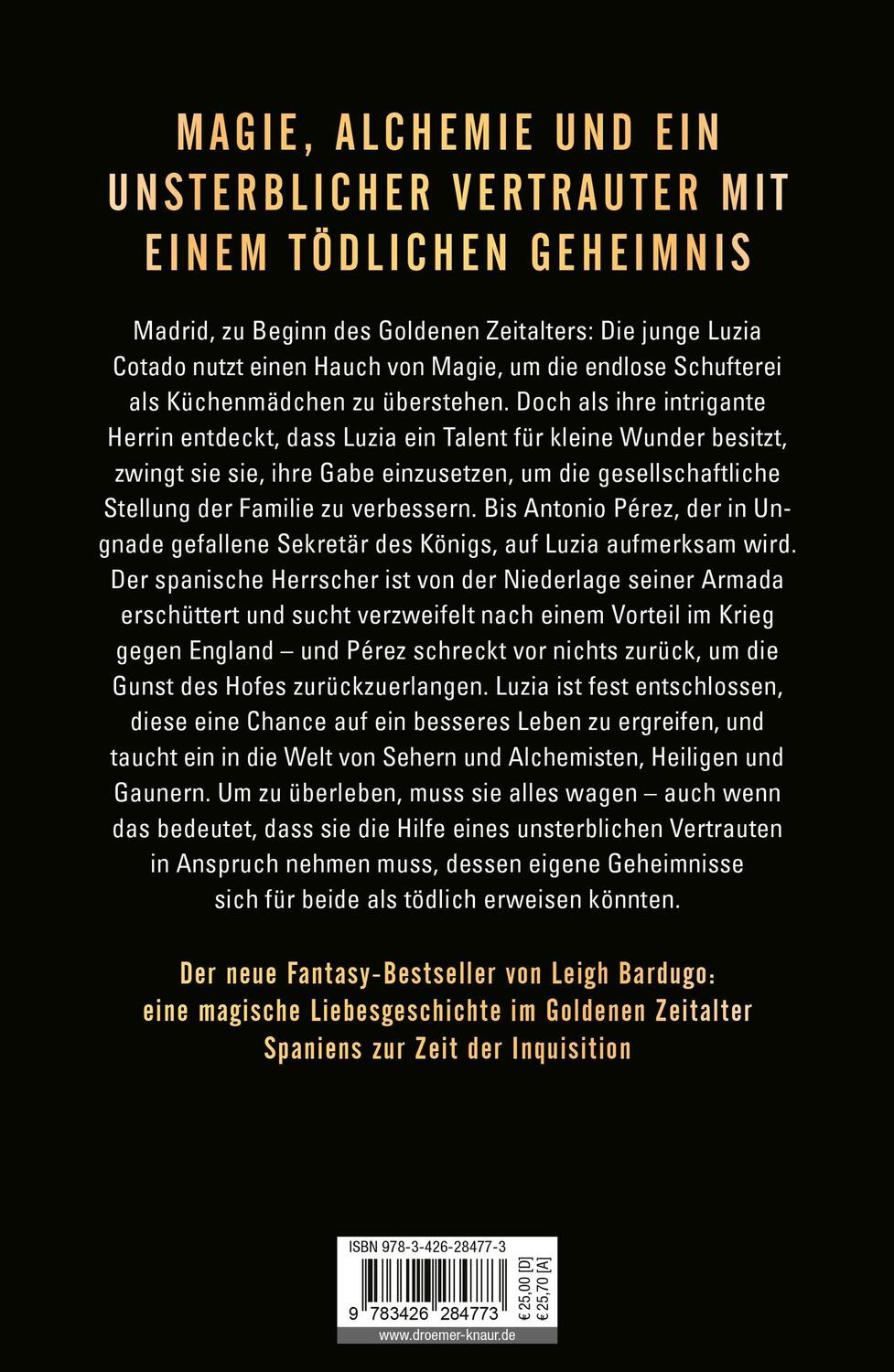 Rückseite: 9783426284773 | Der Vertraute | Leigh Bardugo | Buch | 448 S. | Deutsch | 2024 | Knaur