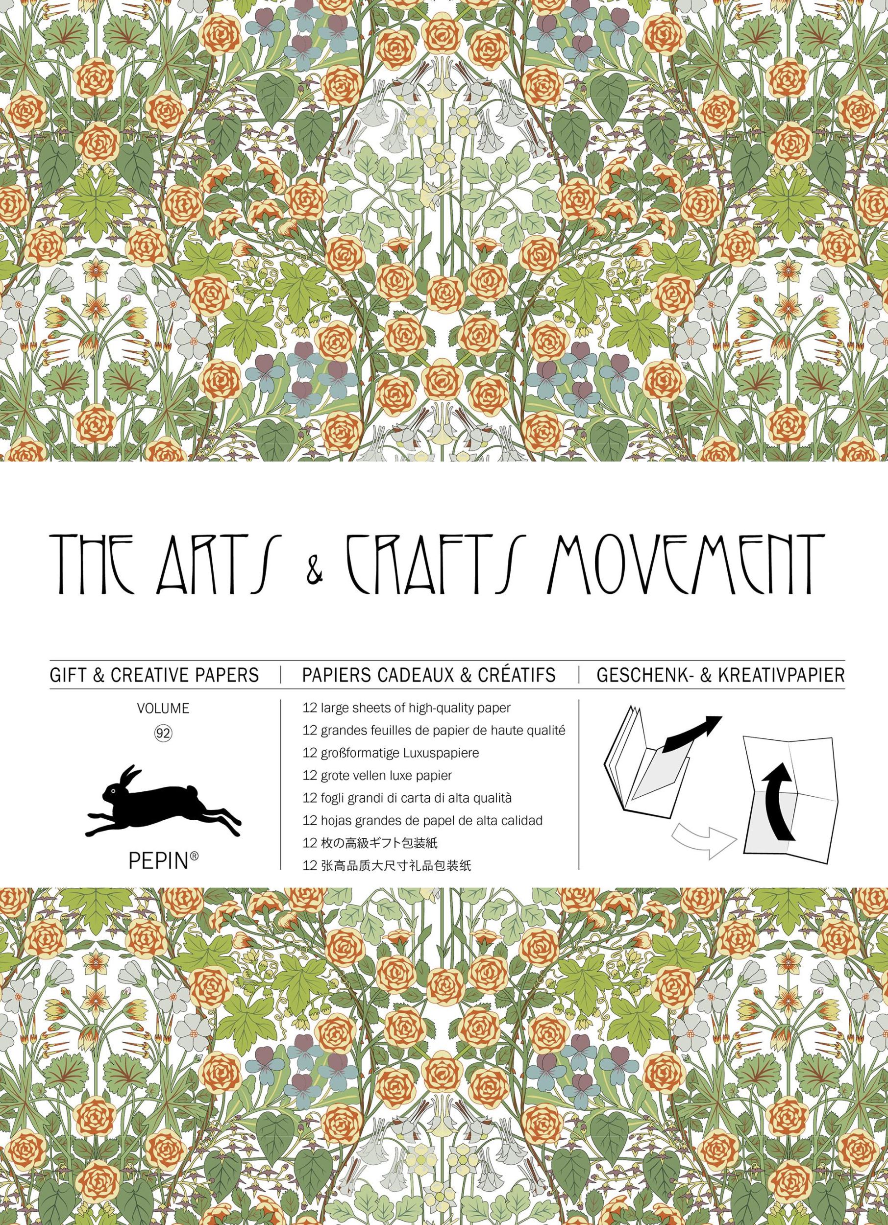 Cover: 9789460091056 | Arts &amp; Crafts Movement | Gift &amp; Creative Paper Book Vol. 92 | Roojen