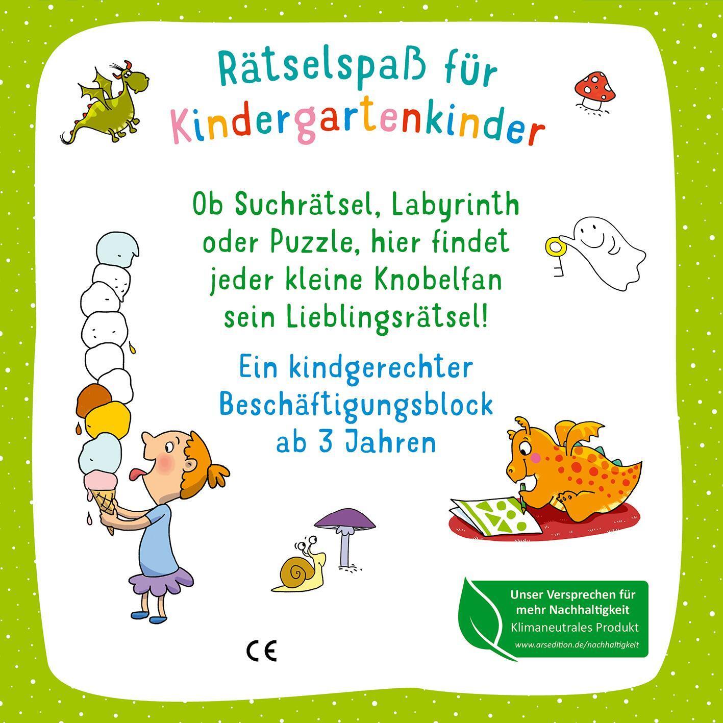 Rückseite: 9783845850573 | Mein dicker Kindergarten-Block | Ab 3 Jahren | Taschenbuch | Softcover