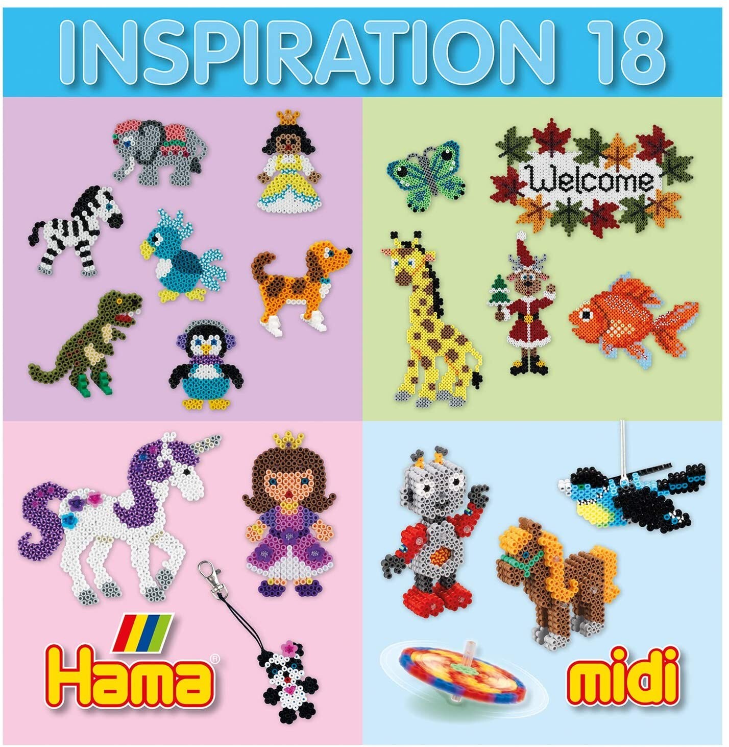 Cover: 28178399184 | Hama 399-18 - Heft Inspiration Nr. 18, für Bügelperlen Midi | Deutsch